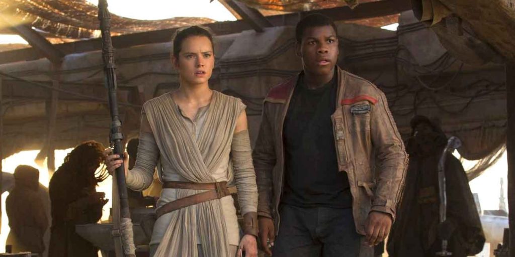 Finn and Rey Star Wars Daisy Ridley John Boyega