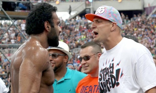 WWE Jinder Mahal and Rob Gronkowski