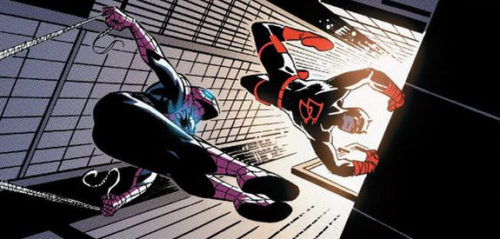 Daredevil and Spider-Man in Comics