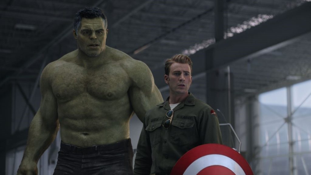 avengers endgame - hulk and captain america