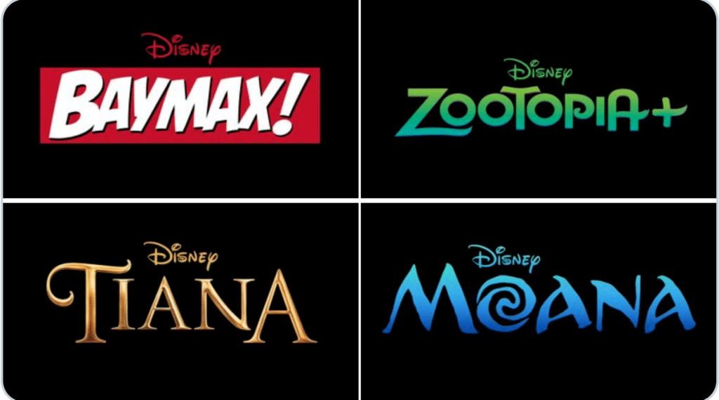 Moana Tiana Zootopia Baymax Disney Plus 