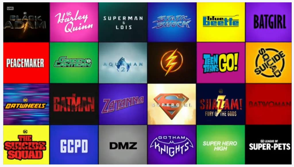 DC Films lineup logo