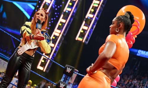 WWE Becky Lynch and Bianca Belair