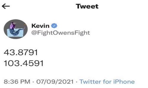 WWE Kevin Owens Tweet