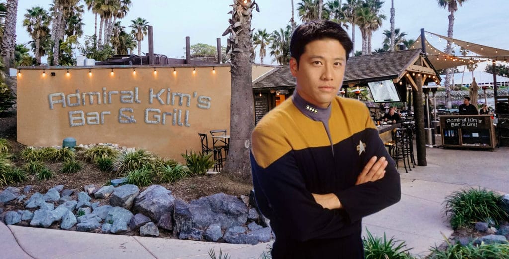 Harry Kim (Garrett Wang) opens Admiral Kim's Bar & Grill