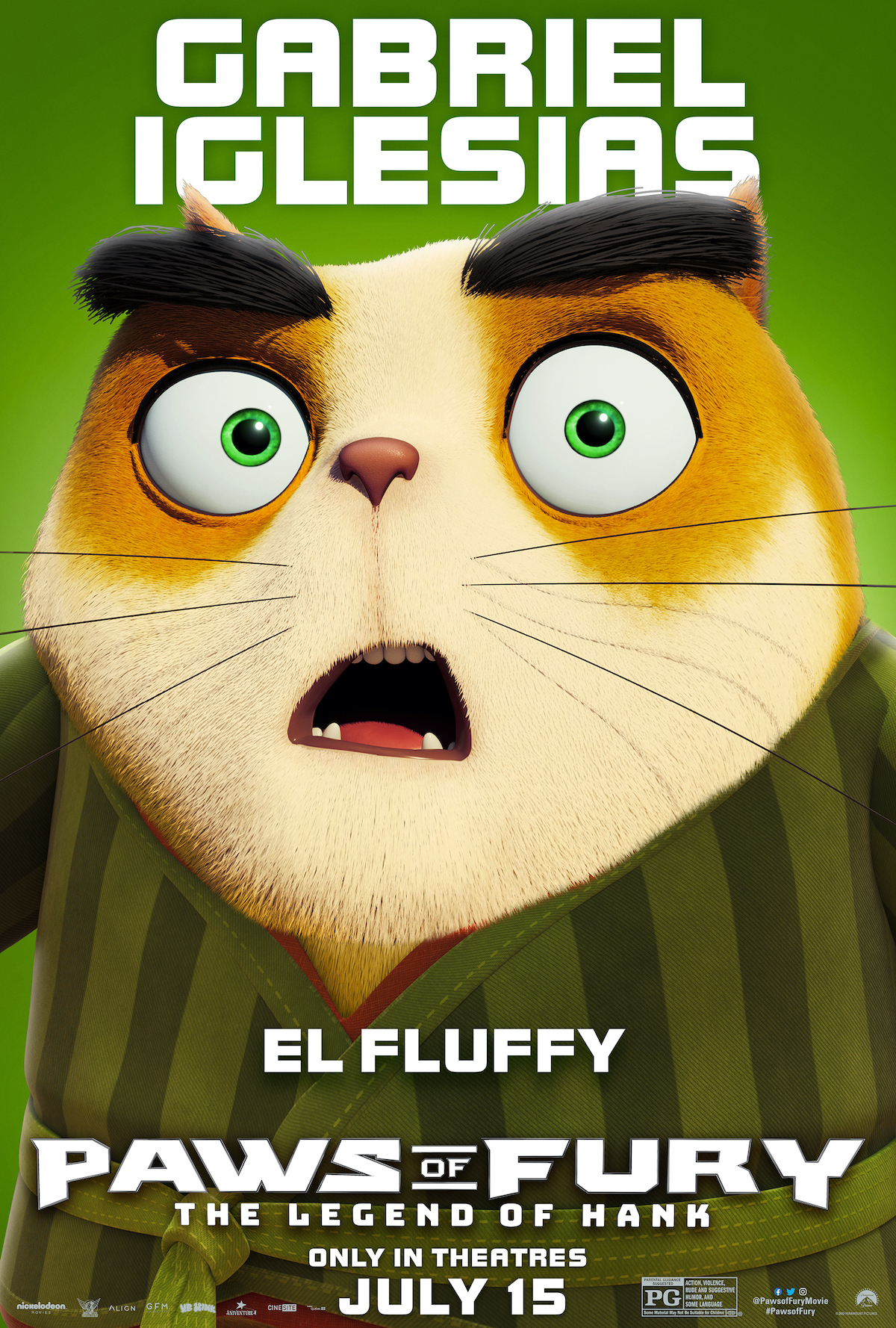 Paws of Fury - Gabriel Iglesias character poster