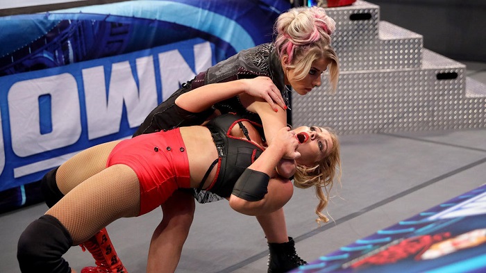 WWE Alexa Bliss Lacy Evans