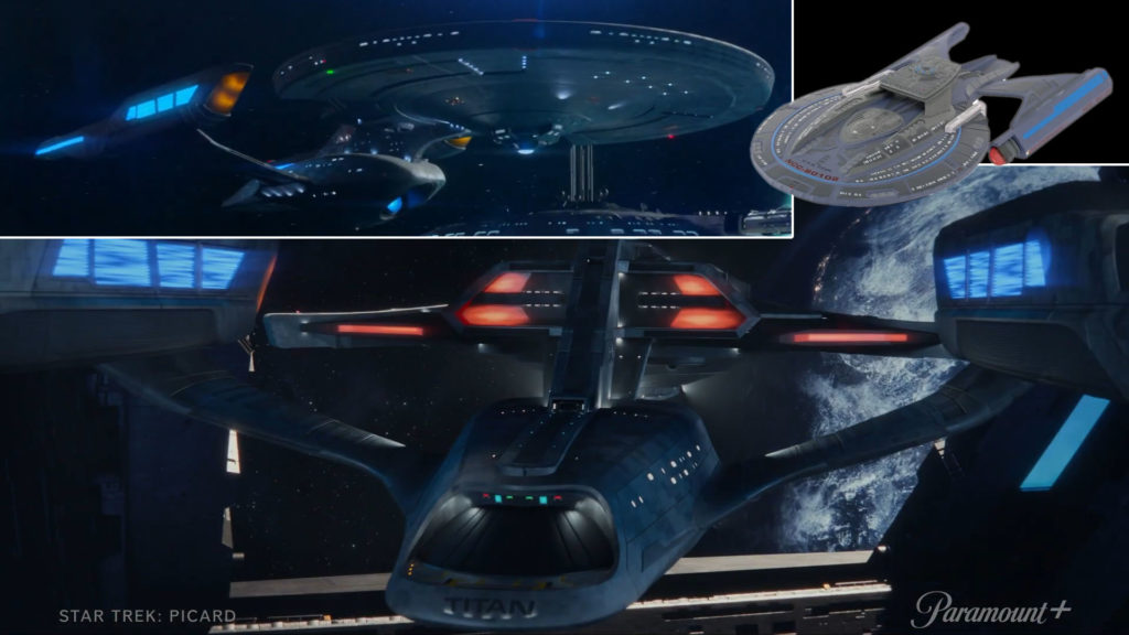 The Titan as seen in Star Trek: Picard Season 3 and Lower Decks