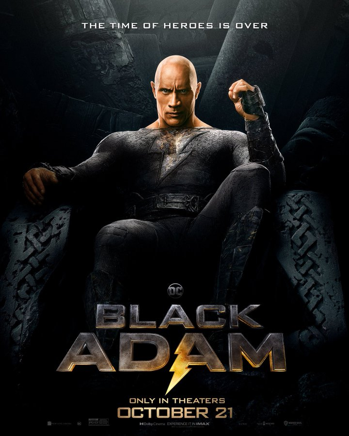 Black Adam: The Rock Reveals New Comic Accurate Movie Poster