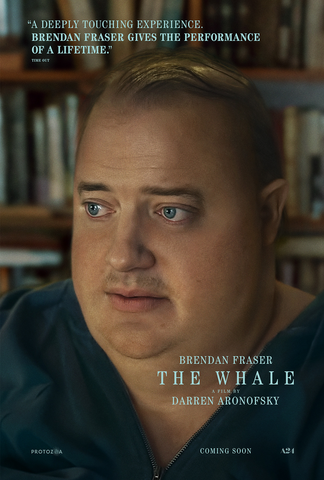 The Whale Poster Brendan Fraser Darren Aronofsky A24