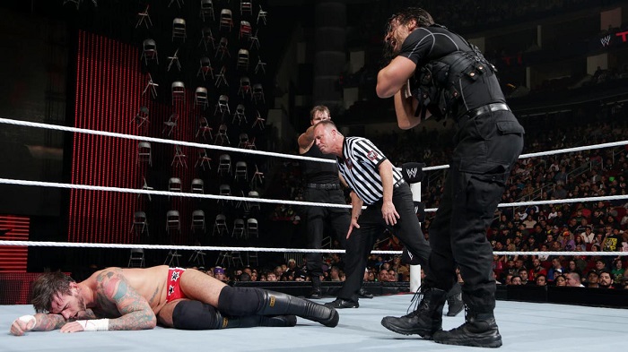 WWE CM Punk Seth Rollins