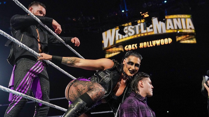 WWE Judgement Day Rhea Ripley Dominik Mysterio Finn Balor